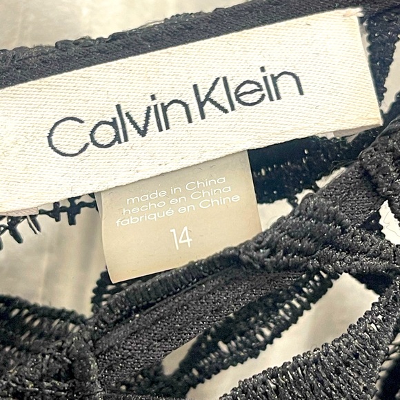 Calvin Klein Black Lace Midi Dress - Picture 2 of 3